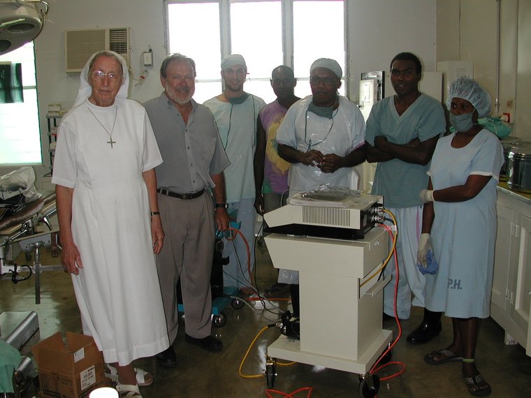 New ConMed Sabre 2400 electrosurgery unit installed at Vunapope Catholic Hospital, PNG